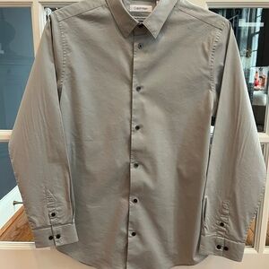 Calvin Klein Kid’s Gray Button Down Shirt